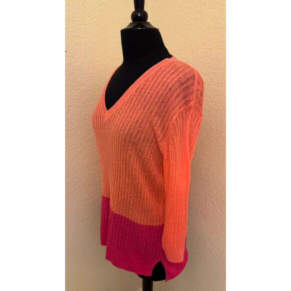 JCP Linen Blend 3/4 Sleeve Lightweight Sweater - Sz M - Picture 3 of 10